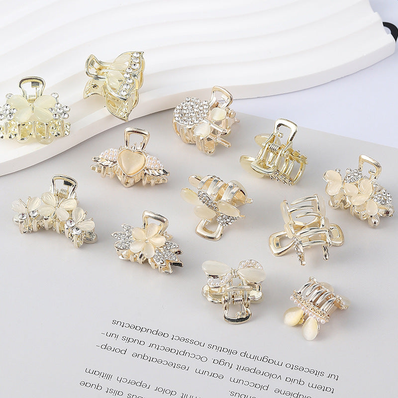 Wholesale Metal Bow Knots Pearl Diamonds Rhinestone  Hair Clips